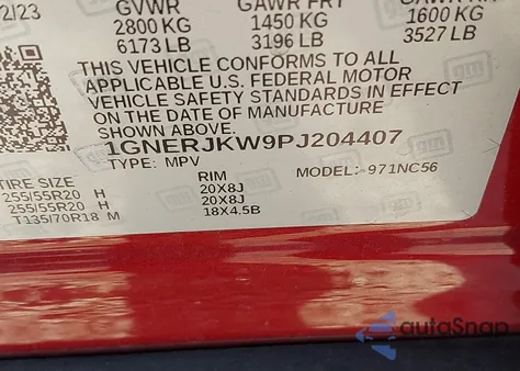 2023 Chevrolet Traverse Fwd Rs z USA, uszkodzony, nr VIN 1GNERJKW9PJ204407